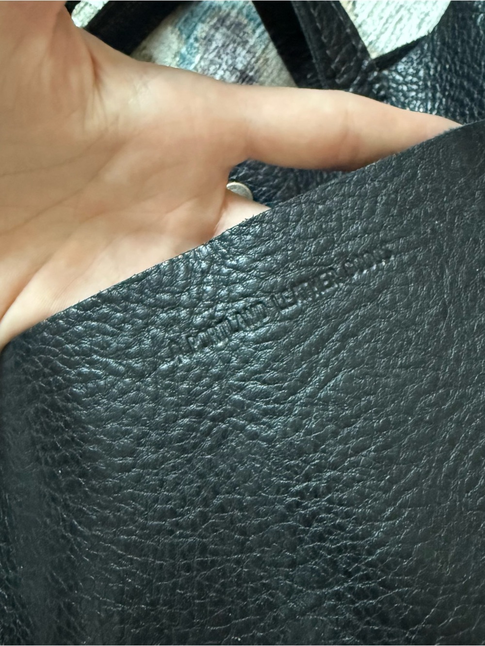 Portland Leather Mini Crossbody Tote - Picture 3 of 5